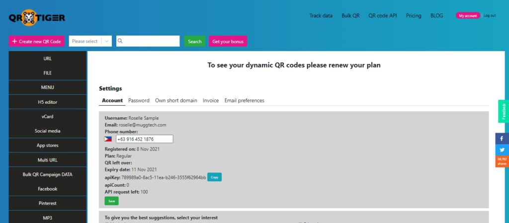 how to renew your account