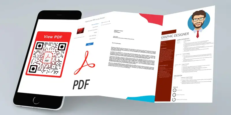 PDF QR code when scanned